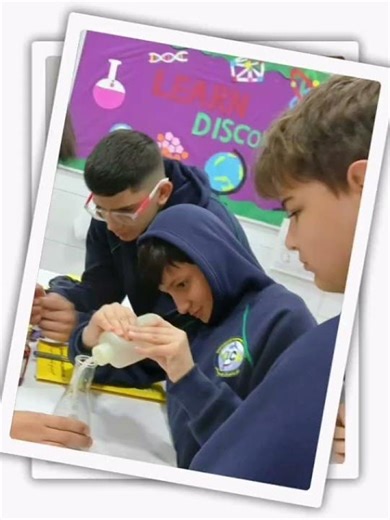 Grade 7 in the science lab exploring concentration @ ILC ( International Learning Community )