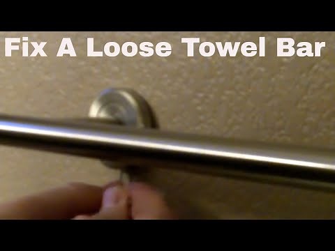 How to Fix Loose Towel Rack or Towel Bar