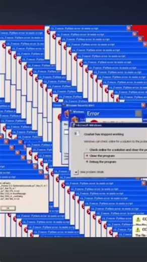 Red screen windows error meme