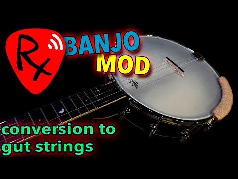 Gold Tone 5-string Banjo Gut String Conversion - part 1