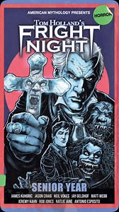 Fright Night fans! Now available for pre-order, the complete first volume of the new Fright Night comics from American Mythology Comics. Available in both hardcover and softcover versions, each one is signed by Fright Night creator Tom Holland. This Order your copy today! 🧛🏻‍♂️🦇 Link in bio #frightnight #comicbooks #vampires | Tom Holland's Terror Time