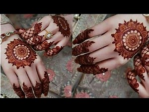 Latest Gol Tikki Mehndi Design for Hands 2021 _ Latest Eid Mehndi Design