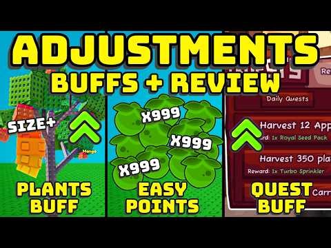 😍 PLANTS BUFF, QUESTS BUFF, AND MORE ADJUSTMENTS IN GARDEN HORIZONS