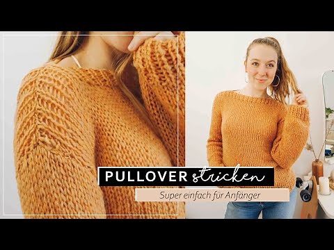 Sehr einfachen Basic PULLOVER stricken | Strickanleitung für Anfänger