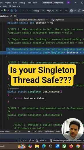 Singleton Pattern Thread Safety Mistake Every Developer Should Know ⚠️