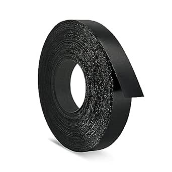 Black 1-1/2 inch x 50 ft Edge Banding Melamine Iron On Tape Adhesive Wood Board Edging Strips Veneer Trim Laminate Cabinet Furniture MDF Plywood Formica Shelf Stick Countertop Repair Edgebanding Roll
