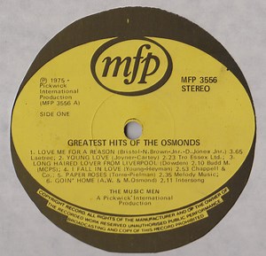 The Music Men - Greatest Hits Of The Osmonds