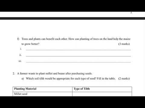 Agriculture grade 7 SBA....