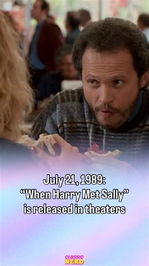 244 reactions · 25 shares | 36 years ago TODAY, Meg Ryan and Billy Crystal became the couple to root for when the movie “When Harry Met Sally” was released. There’s no denying the iconic scene in Katz Delicatessen is still hilarious, no matter how many times you’ve seen the movie (and even if you haven’t)! #nostalgia #80s #movies #moviehistory #romcom ##80smovies | Classic Nerd | Facebook