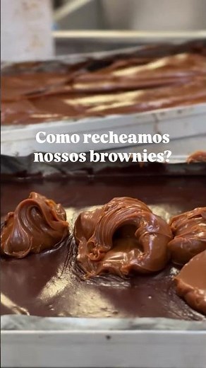 A pedidos: COMO RECHEAMOS NOSSOS BROWNIES? #chocolate #recheio #brownie #receitas