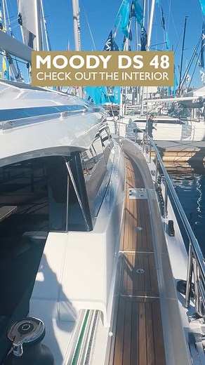 Moody Yachts on Instagram: "Step inside the Moody DS48 ⛵⛵ Dive into a world of elegance and craftsmanship. The yacht's interior is a true testament to comfortable living, where every detail has been designed to offer both style and comfort. The spacious saloon features natural light flooding the space, creating an open and airy atmosphere. Whether you’re cruising for pleasure or preparing for longer voyages. #yacht #sailing #sailor #yachting #yachtlife"