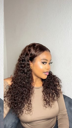 #brownwig #waterwavewig #waterwave #curlywig #curlywigs #wiginstall #wiginstallation #wiginstalltutorial | Gabriella Wes