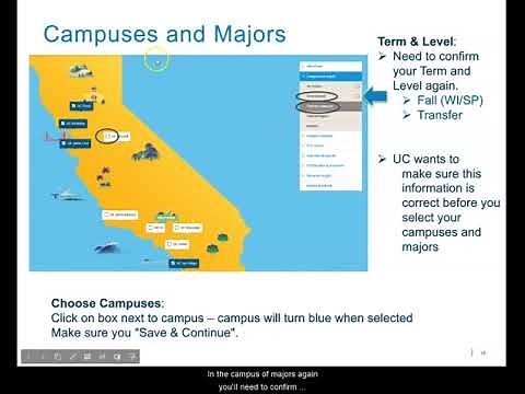 UC Transfer Admission Application