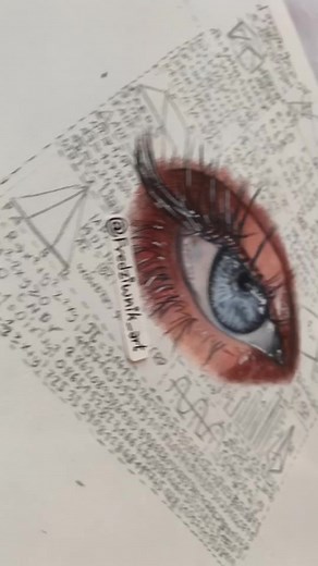Artistic Eye Drawing Process with Colored Pencils