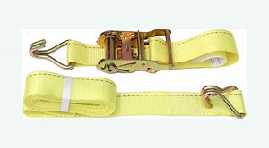 [Hot Item] 2" X 16' DKG Double J Hook Strap with Ratchet Tie Down - Cargo Ratchet Straps with J Hooks,Durable Steel Hook – Reliable Load Strap Webbing Tie Down