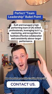 Led a team? This message is for leaders like you. 🫱🏽‍🫲🏼 #CraftingYourCV #leadership #management #teamworkmakesthedreamwork | Crafting Your CV