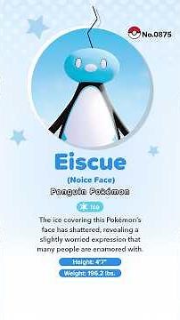 Pokémon animated Pokédex No.0875 "Eiscue"