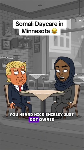 Somali Daycare in Minnesota 😂 #donaldtrump #minnesota #cartoon #fyp #usa