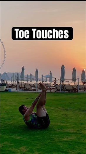 Toe Touches – Secret Ab Move for Flat Stomach 🔥 #shorts