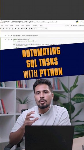 Automating SQL Tasks using Python #python #sql #programming