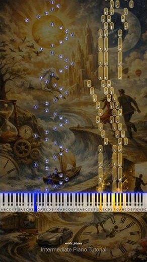 Rush of Life - Tony Ann (Piano Version Tutorial) 🎹 #shorts