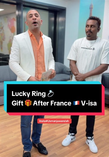 Lucky Ring Gift from France: Usman Jawanda Celebration