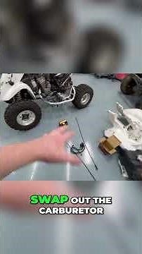 LTZ400: Fixing the Non-Running Suzuki Quad! (Carb Fix) #shorts