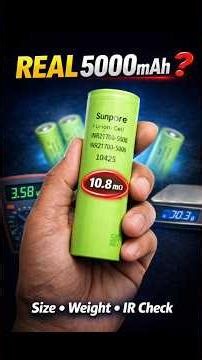 SunPower 21700 5000mAh Battery Review | Size, Weight & Quality Tested