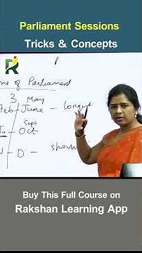 Parliament Sessions Explained Easy | Tricks & Concepts for UPSC & Groups
