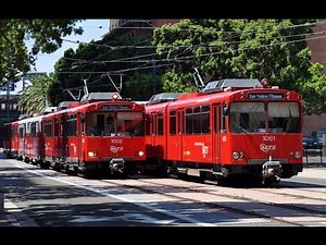 San Diego Trolley in Downtown