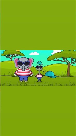 给大象和青蛙穿衣 🐸🐘❤️@ bimiboo #trending #games #viral #champfamily #utubeshorts #learning