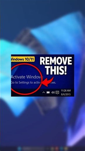 Stop looking at that annoying watermark on your screen | #pc
