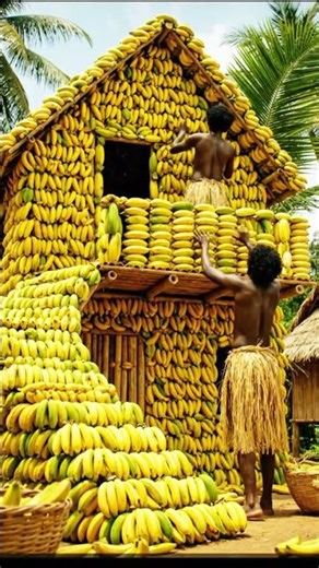 Unbelievable Banana House! 🍌🏡😱 | A House Made of Bananas