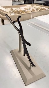 Cradles and mounts are handmade to support fossils perfectly during storage and display. A single cradle can take 3 - 10 hours to construct, depending on how complex the fossil is. “The trick to a good cradle is to ensure that it supports the specimen without trapping it there, and that’s harder than you’d think, especially when it’s a complex shape. It’s not a permanent home. It’s designed so that researchers can get the fossil in and out smoothly.” - Michael Holland, Burke Museum Hell Creek Fo