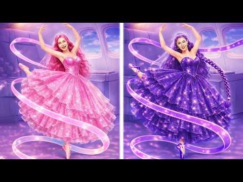 Rich vs Poor 👑 Huntrix RUMI Makeup and Dress Up | KPop Demon Hunters Makeover