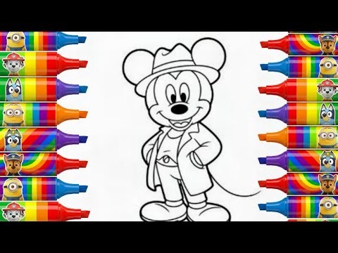 Draw Mickey Mouse Step By Step | Easy Drawing For Kids