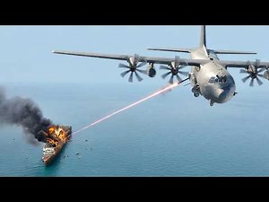US Air Force AC-130 Gunship Firing All Its Cannons During Crazy Airstrikes
