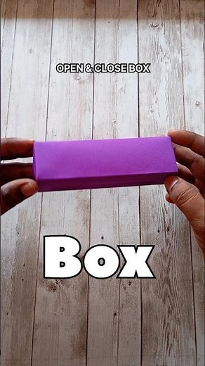 open and close type paper box origami step by step folding easy craft|single paper box origami