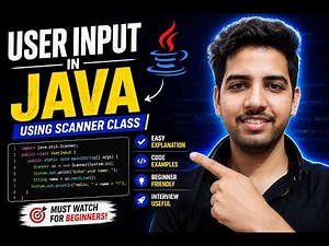 How to Take Input from User in Java ☕ | Java User Input Using Scanner Class