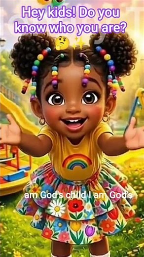 I Am a Child of God | Christian Affirmations for Kids #Kidsfaithdeclaration #christiankids #inChrist