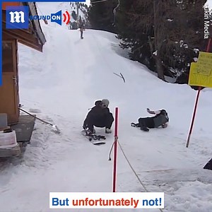 25M views · 151K reactions | It just isn’t this snowboarder's day… | Daily Mail Video | Facebook