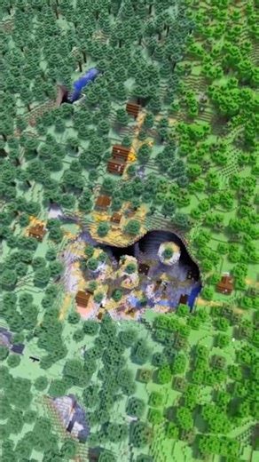 Minecraft Abandoned Crater Village Seed!