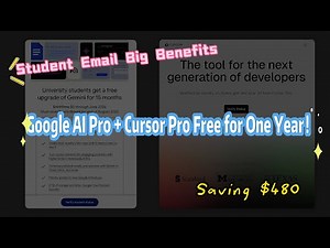 Student Email Big Benefits: Google AI Pro + Cursor Pro Free for One Year (Worth $480)