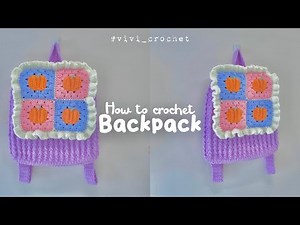 ✨ How To Crochet Small Backpack | Simple and Cute ✨