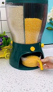 #Grain #dispenser #Rice #bucket Bullet Points: 1、Non-toxic and Odorless: Made of food grade PP material, non-toxic and odorless, can be sealed 360° to prevent dust and insects, keep it fresh and store, protect the original taste and nutrition of the grain for you. 2、Lid Design: The design is simple, the food can be taken automatically with one click, and each has a lid to ensure that the box is sealed. 3、Transparent Barrel: Transparent barrel, easy to check the residue, more convenient to press 