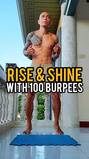 Jump start my day with 100 Burpees 🔥 #fitness #motivation #exercise #cardiovascular #calisthenics | Darius Sevilles