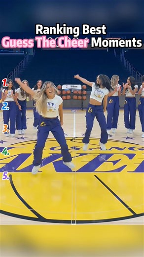 Ranking Best Guess The Cheer Moments #lakergirls #dance #challenge