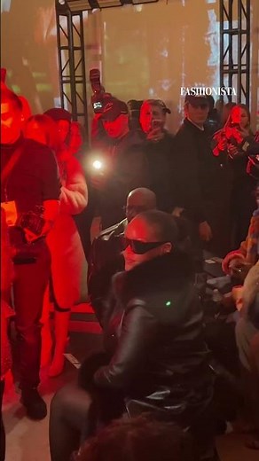 Rihanna sits front row at AWGE