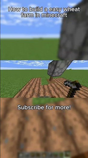 How to build a easy wheat farm in minecraft