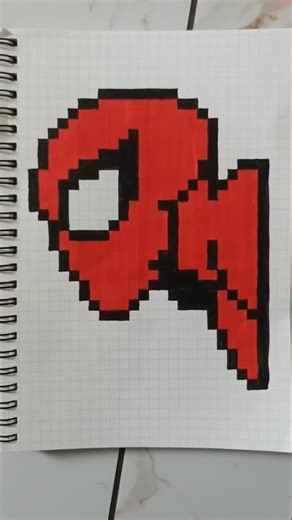 Spider Man | Pixel Art #art #drawing #spiderman #trending #shorts #shortvideo #viral